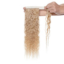 Ponytail Extension Human Hair Wavy Pony Tail Hair Extensions Warp Around Ponytails Clip On Ponytail Remy Hairpieces Highlight Clip In Ponytail For Women 20" 95g