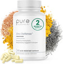 Zinc Defense | Zinc + Copper + Quercetin | 60 Servings in Vegan Capsules | L-OptiZinc & Quercefit Ionophore | Chelated Minerals | Immune, Gut, & Hormonal Balance Support Infinity Warehouse