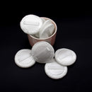 AUEAR, 10 Pack Makeup Powder Puffs Washable Satin Velour Powder Pads with Ribbon 2.36 Inch (White) AUEAR
