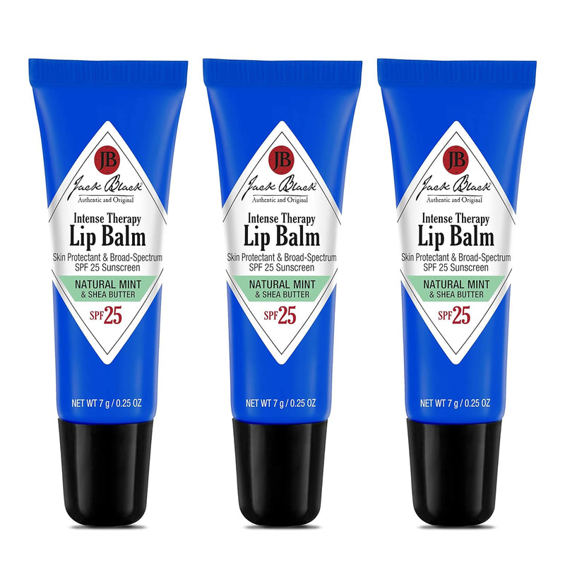 Jack Black Intense Therapy Lip Balm - Jack Black Lip Balm SPF 25 Sunscreen, SPF Lip Balm for Chapped Lips, Lip Sunscreen, Lip SPF, Lip Moisturizer for Dry Lips, Lip Balm with SPF, Lip Protection Infinity Warehouse