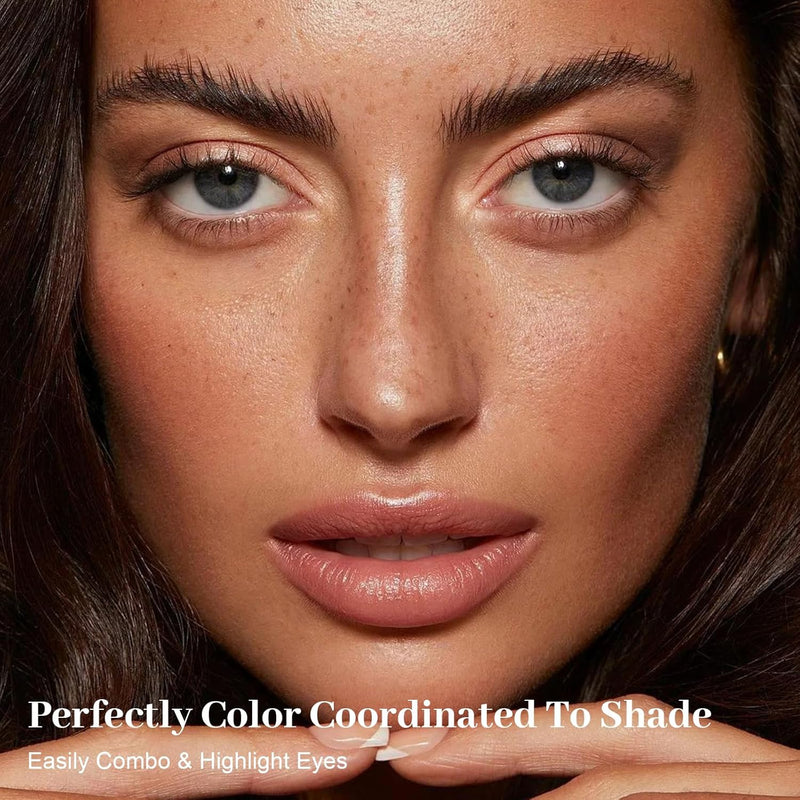 Nudes 2 Series Mini Eyeshadow Palette, Velvety Matte&Satin Finish, 6 Nude Taupe & Brown Neutral Eye Shadows, Travel Friendly Size, Vegan, Cruelty -free Infinity Warehouse