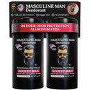 Deodorant for Men - Aluminum Free Mens Deodorant - Natural Deodorants - Sweat Protection for Underarm, No Stain Stick Deodorants, Made in USA, 3.2oz (Pack of 2, Rocket Man) Infinity Warehouse