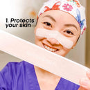 Face Protection Strips | Protect the Sensitive Skin On Your Face From Injury, Irritation, Scarring and Burns | I-shaped PowerStrips | One Size Fits Most (Pack of 50) Spidertech Store
