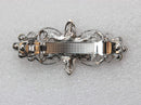 Faship Gorgeous Red Rhinestone Crystal Flora Hair Barrette Clip Faship