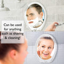 Fogless Shower Mirror for Shaving with Razor Hook | Strong Suction Cup | True Fog Free, Anti-Fog Bathroom Mirror | 360 Degree Swivel, Shatterproof | Travel Friendly | No Fog or Falling Off Asani