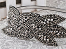 Alilang 1920s Black Beaded Leaf Flapper Headband Alilang