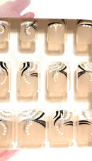 French Manicure Set Designer False Nails - Pre-designed & Professional ithinklife