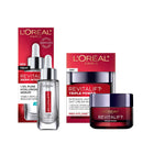 L'Oreal Paris Hyaluronic Acid Serum For Face with Vitamin C and Triple Power Face Moisturizer Revitalift Anti-Aging Skin Care Regimen Kit, Paraben and Fragrance Free, 2 count L'Oreal Paris