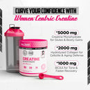 Old School Labs 5000mg Creatine Monohydrate Powder, Optimized Creatine for Women +2000mg Collagen +1g BCAA 2:1:1 Supports Lean Muscles & Recovery, Energy & Stamina - Made in USA, 30 Servings Infinity Warehouse