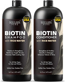 Biotin Shampoo and Conditioner Set for Men & Women | 16 fl oz Each | with Rosemary & Mint | Sulfate Free Hydrating & Strengthening Hair Care for Thinning, Color-Treated & Dry Hair Infinity Warehouse