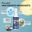 5% Minoxidil for Men and Women Hair Growth: Minoxidil Spray Hair Regrowth Treatment Serum with Biotin & Rosemary -Stop Hair Thinning and Hair Loss For Stronger Thicker Longer Hair Infinity Warehouse