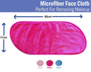 Makeup Remover Cloth Clean Towel, Reusable Facial Cleansing Towel - Chemical Free, Remove Makeup Instantly with Just Water - Money-back Satisfaction Guaranty (1 Rosy) PleasingCare