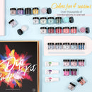 Modelones 30 Colors Dip Powder Nail Kit, 33Pcs Fall Winter Dip Nail Kit Starter Dipping Nails with Dip Base Top Coat Activator Liquids, Dip System Kit No Lamp Needed Saving time Manicure DIY Salon modelones