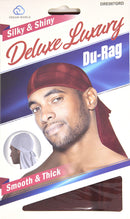 Dream Deluxe Du-Rag Glitter Red Smooth & Thick, Stretchable, Wrinkle Free, 100% Polyester Dream