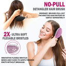 Fiora Naturals Hair Detangling Brush -100% Bio-Friendly Detangler hair brush w/Ultra-soft Bristles- Glide Through Tangles with Ease - For Curly, Stright, Women, Men, Kids, Toddlers, Wet and Dry Hair Fiora Naturals Store