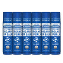Dr. Bronner's - Organic Lip Balm (Peppermint.15 ounce, 6-Pack) - Made with Organic Beeswax and Avocado Oil, For Dry Lips, Hands, Chin or Cheeks, Jojoba Oil for Added Moisture, Cooling and Hydrating Dr. Bronner's