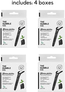 The Humble Co. Natural Dental Floss Picks (200 Count) - Vegan, Eco Friendly, Sustainable Dental Flossers with Grip Handle, Zero Waste Plaque Remover for Oral Care with a Fresh Feel (Charcoal) The Humble Co.