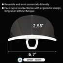 STOCK IN USA 10 Pcs Reusable Plastic Clear Face Covering Transparent mask for Restaurant, Hair Salon, Nail shop, School. White Frame(601) EZ MEDICLEAN CORP