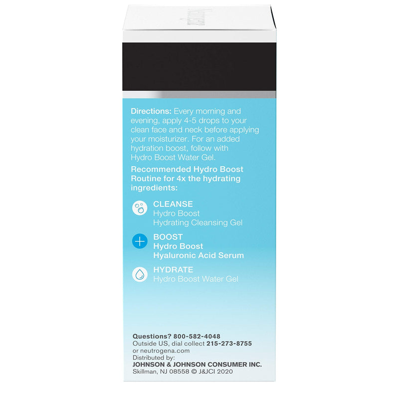 Neutrogena Hydro Boost Hyaluronic Acid Serum with 17% Hydration Complex, Lightweight Daily Hyaluronic Acid Facial Serum for Dry Skin, Oil-Free Fragrance-Free, 1 Fl Oz Neutrogena