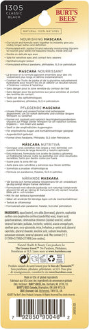 Burts Bees 100% Natural Nourishing Mascara, Classic Black - 0.4 Ounce (Pack of 2) Burt's Bees