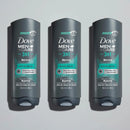 DOVE MEN + CARE Post-Workout Body Wash 3N1 Revive 4 Count For Men With Tea Tree Oil, 18 oz Infinity Warehouse