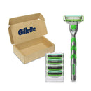 Gillette Mach3 Sensitive Razors for Men, 1 Gillette Razor, 5 Razor Blade Refills, Designed for Sensitive Skin Gillette
