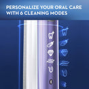 Oral-B GENIUS X Electric Toothbrush with 3 Oral-B Replacement Brush Heads and Toothbrush Case, Orchid Purple Oral-B