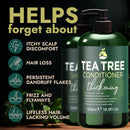 Tea Tree Shampoo & Conditioner Set | Thinning Hair Loss Treatments for Men and Women | Soothes Itchy Scalp & Dandruff | Boosts Hair Growth & Reduces Hair Loss | Sulfate & Paraben Free Infinity Warehouse