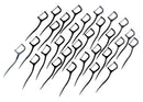 Improved -Biodegradable Activated Charcoal Floss Picks with Organic Peppermint Oil, Plastic Free. Zero Waste - 50 Unit Lucky Teeth