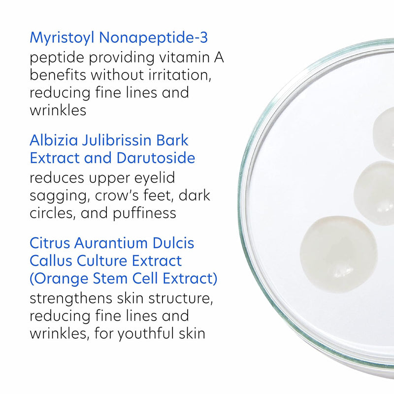 PCA SKIN Eye Serum, Ideal Complex Revitalizing Eye Gel, Upper and Under Eye Serum for Wrinkles, Puffy Eyes, Dark Circles, Fine Lines, Discoloration, and Sagging Eyelids, Light and Silky, 0.5 oz Tube