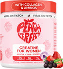 Peach Perfect Creatine for Women – Micronized Creatine Monohydrate Powder with BCAA & Collagen for Glute Strength Support, Boosts Energy, Focus, Strength, and Endurance – Pink Lemonade, 30 Servings Infinity Warehouse