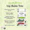 USDA Organic Lip Balm Trio by Sky Organics (3 Sticks) Winter Flavors Gift Pack Cruelty-Free Candy Cane, Gingerbread, Vanilla Latté Lip Balm Gift Set for Dry Lips Limited Edition Made In USA Sky Organics