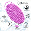 Avilana Exfoliating Silicone Body Scrubber Easy to Clean, Lathers Well, Long Lasting, And More Hygienic Than Traditional Loofah (Gray) Avilana