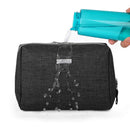 Large Makeup Bag Zipper Pouch Travel Cosmetic Organizer for Women and Girls (Large, Black) Narwey