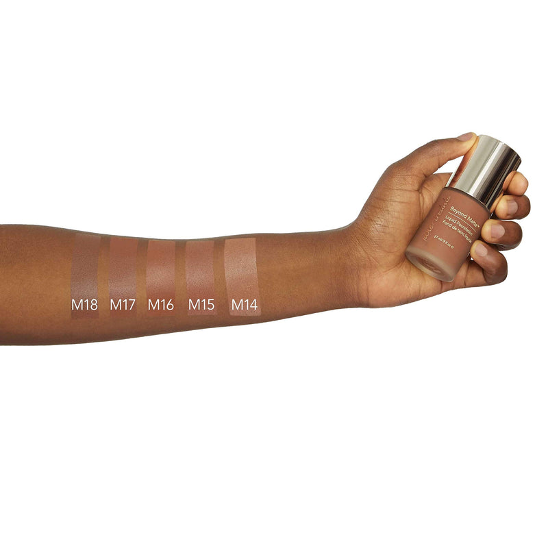 jane iredale Beyond Matte 3-in-1 Liquid Foundation, Long-wear, Buildable Coverage, Vegan, Clean, Cruelty Free, Semi Matte Finish, M16 jane iredale
