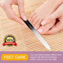 Sephanna Glass Nail File For Unisex Ultra Quality, Portable Crystal Nail File With Case For Mani & Pedicure- Smooth Finish For Natural & Acrylic Nails (Pack Of 1) SEPHANNA