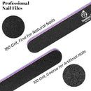 Beetles 10 PCS Professional Nail File Set, Double Sided Emery Board 100/180 Grit Nail Files Manicure Tools Kit for Home and Salon Use ,Acrylic False Nails beetles Gel Polish