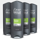 Dove Men+Care Body Wash for Men's Skin Care Extra Fresh Effectively Washes Away Bacteria While Nourishing Your Skin 18 oz 4 Count DOVE MEN + CARE Store