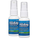 Allday Dry Mouth Spray - Maximum Strength Xylitol, Fast Acting, Long Lasting, Non-Acidic (Pack of 2) Allday