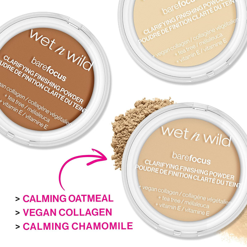 wet n wild Bare Focus Clarifying Finishing Powder | Matte | Pressed Setting Powder Translucent Infinity Warehouse