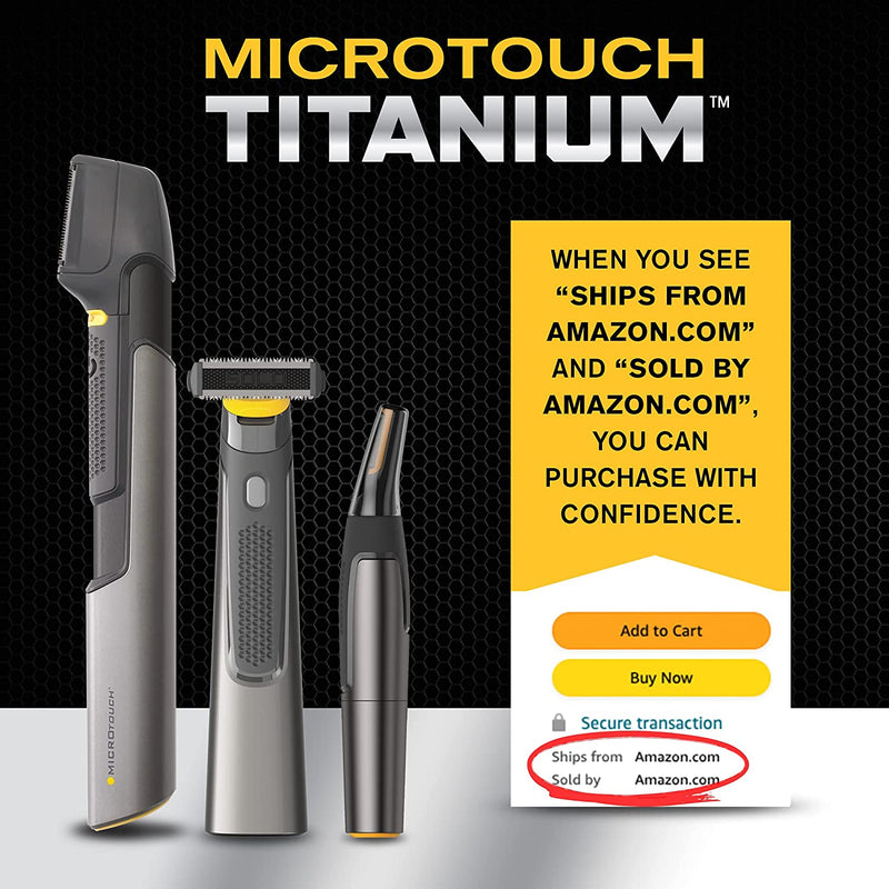 MicroTouch Titanium MAX Lighted Personal Trimmer Micro Touch