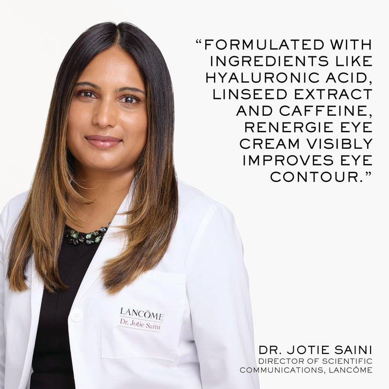 Lancôme Rénergie Eye Cream - With Caffeine, Hyaluronic Acid & Linseed Extract - For Lifting & Dark Circles, 0.5 Fl Oz Infinity Warehouse