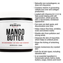 100% Pure Mango Butter - Can Substitute Shea Butter in Soap and Lotion Recipes - Moisturizing, Scent-free, Hexane-free - 8oz Jar by Better Shea Butter Better Shea Butter