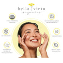 Bella Virtu Organics, Nourishing Eye Serum, for Dark Circles and Puffiness, USDA Organic, with Rosehip Oil, Eye bag reducer, Anti-Aging, Anti-Wrinkle, Fine lines, Crows feet (0.5oz/15ml) Bella Virtu™ Organics