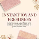 Paul & Joe Pressed Blush Palette Refill Only, Case Sold Separately, Oil-Absorbing Blush Powder, Bi-Color Face Blushes with Fitting Veil Powder, Light Beige and Light Pink, 01 Secret D'Or, 0.17 oz Infinity Warehouse