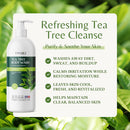 Tea Tree Oil Body Wash, Cleanses & Relieves Itchy Skin, Soothes Jock Itch, Acne & Ringworm, Shower Gel for Dry and Sensitive Skin, Women & Men, Organic & Natural, 16 fl oz, 2-Pack Infinity Warehouse