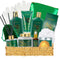 Bath and Body Gift Basket Set for Women - Coconut Vanilla Spa Gift Basket for Women 17-Piece Luxury Bath Gift Set with Shower Gel Self Care Pampering Gifts for Mothers Day, Christmas, Birthday Gifts Infinity Warehouse