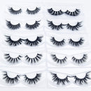 20 Styles Mink Eyelashes Pack High Volume 100% Siberian Mink Fur Lashes Cruelty-Free Face False Eyelashes Normal Look Fluffy Spike Fake Eyelashes Wholesale Lass Eyelashes