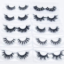 20 Styles Mink Eyelashes Pack High Volume 100% Siberian Mink Fur Lashes Cruelty-Free Face False Eyelashes Normal Look Fluffy Spike Fake Eyelashes Wholesale Lass Eyelashes