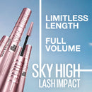 Maybelline New York Sky High Washable Mascara Makeup, Volumizing Mascara, Buildable, Lengthening Mascara, Defining, Curling, Multiplying, Blackest Black, 0.24 fl. Oz Maybelline New York